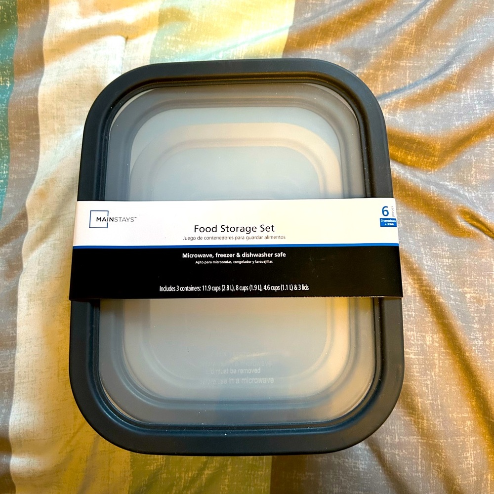 Mainstays Gray Food Storage Set